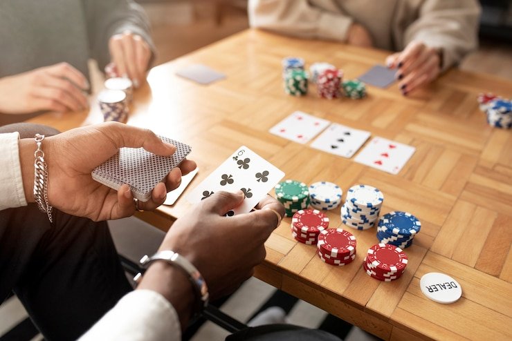 Antarmuka permainan Koprok di platform rio4d dengan kartu dan meja pemain
