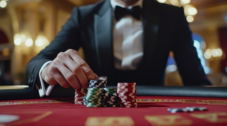 Pilihan permainan Live Casino termasuk blackjack, roulette, dan baccarat